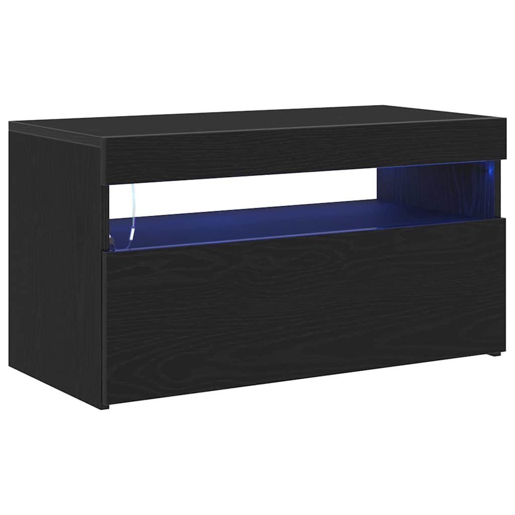 TV ormar Crni hrast 75 x 35 x 40 cm Konstruirano drvo