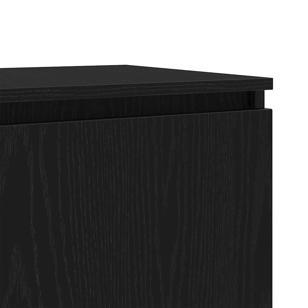 TV ormar Crni hrast 140 x 38,5 x 36 cm Konstruirano drvo