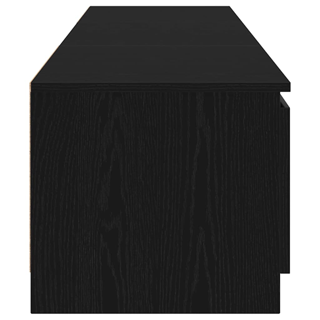 TV ormar Crni hrast 140 x 38,5 x 36 cm Konstruirano drvo