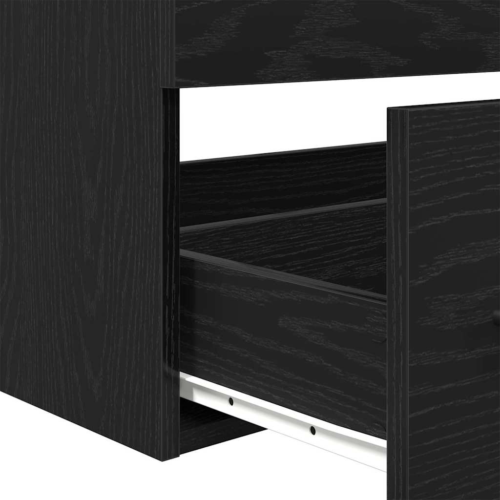 Ormarić za sudoper s ladicama Crni hrast 90 x 45 x 1.5 cm