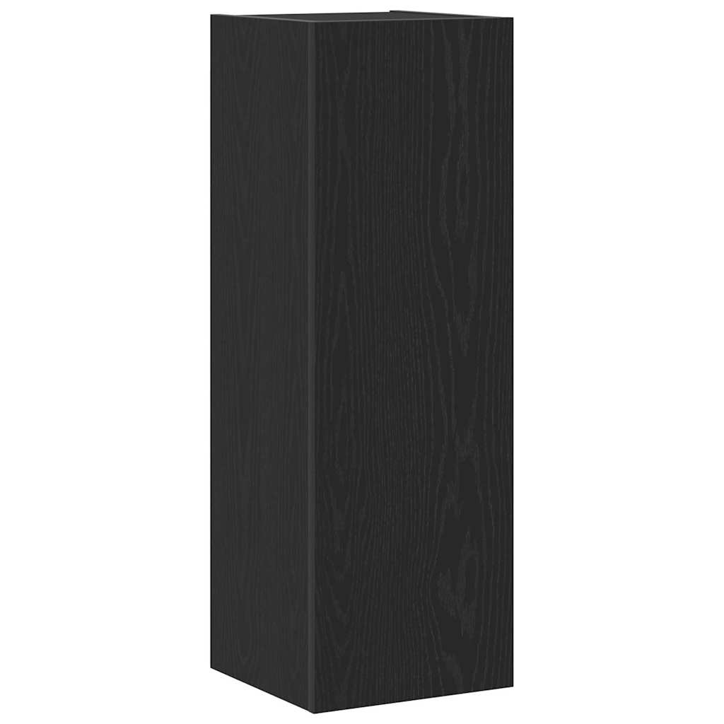 TV Kabinet za Zid Zidne 2 pcs Crni hrast 30,5 x 28,5 x 90 cm