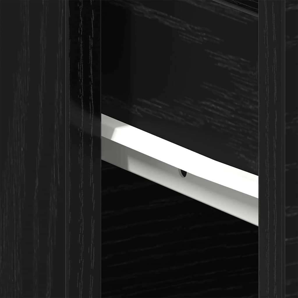 Noćni ormar 2 pcs Crni hrast 40 x 30 x 39 cm Konstruirano drvo