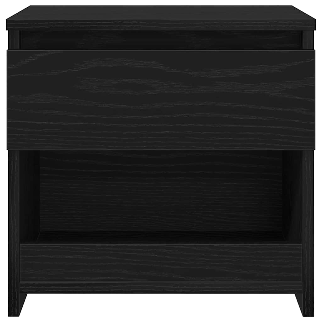 Noćni ormar 2 pcs Crni hrast 40 x 30 x 39 cm Konstruirano drvo