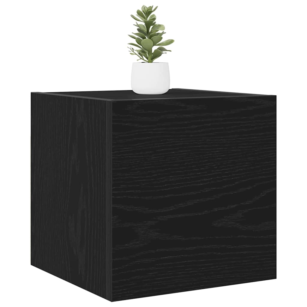 Ormar za TV montiran na zid 2 pcs Crni hrast 30,5 x 30 x 30 cm