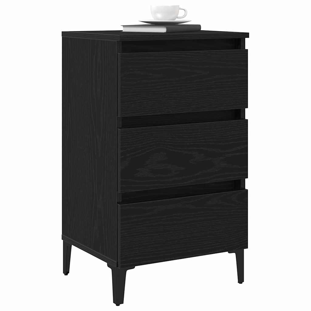 Noćni ormar Crni hrast 40 x 35 x 69 cm Konstruirano drvo