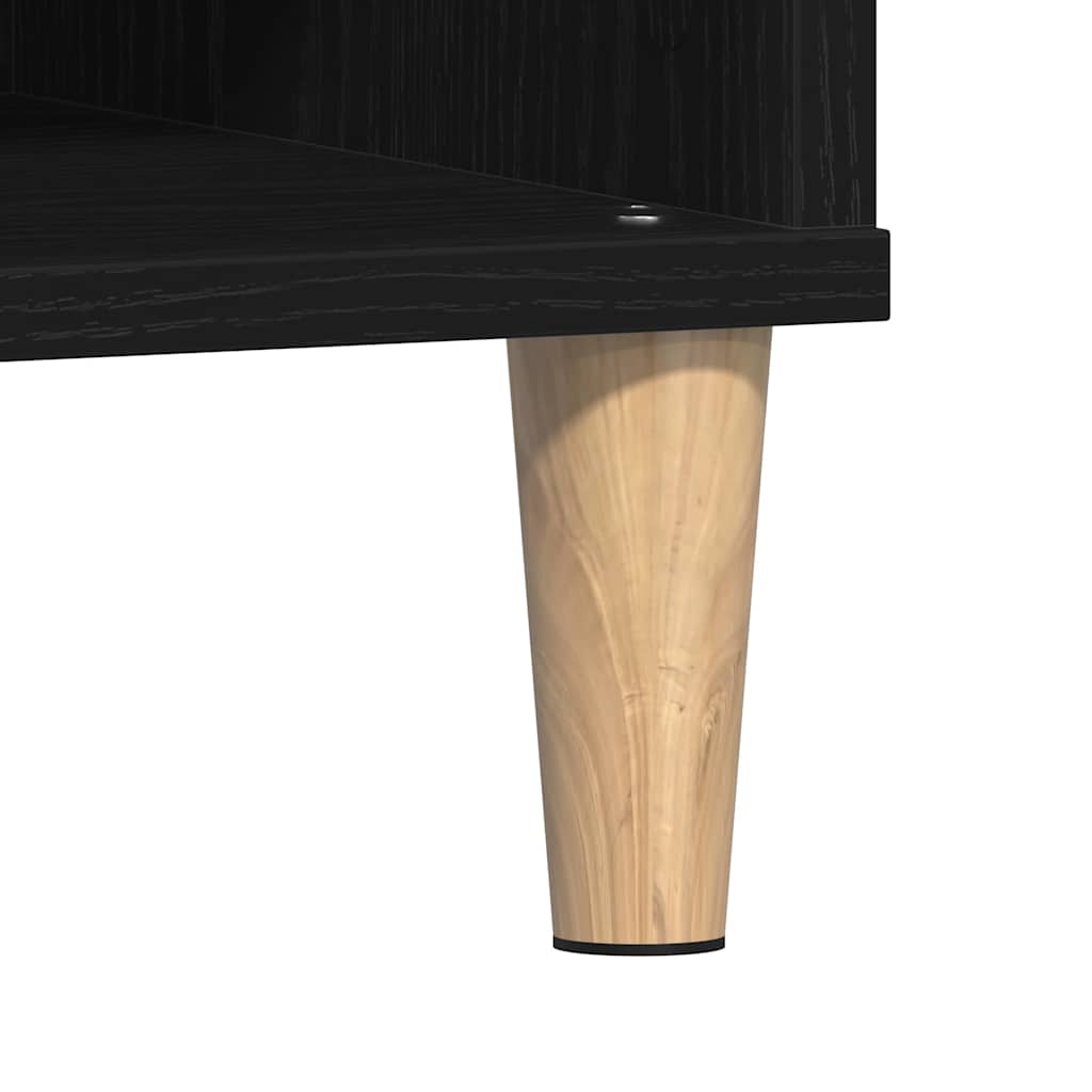 Kava Stol Crni hrast 60 x 60 x 30 cm Konstruirano drvo
