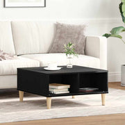 Kava Stol Crni hrast 60 x 60 x 30 cm Konstruirano drvo