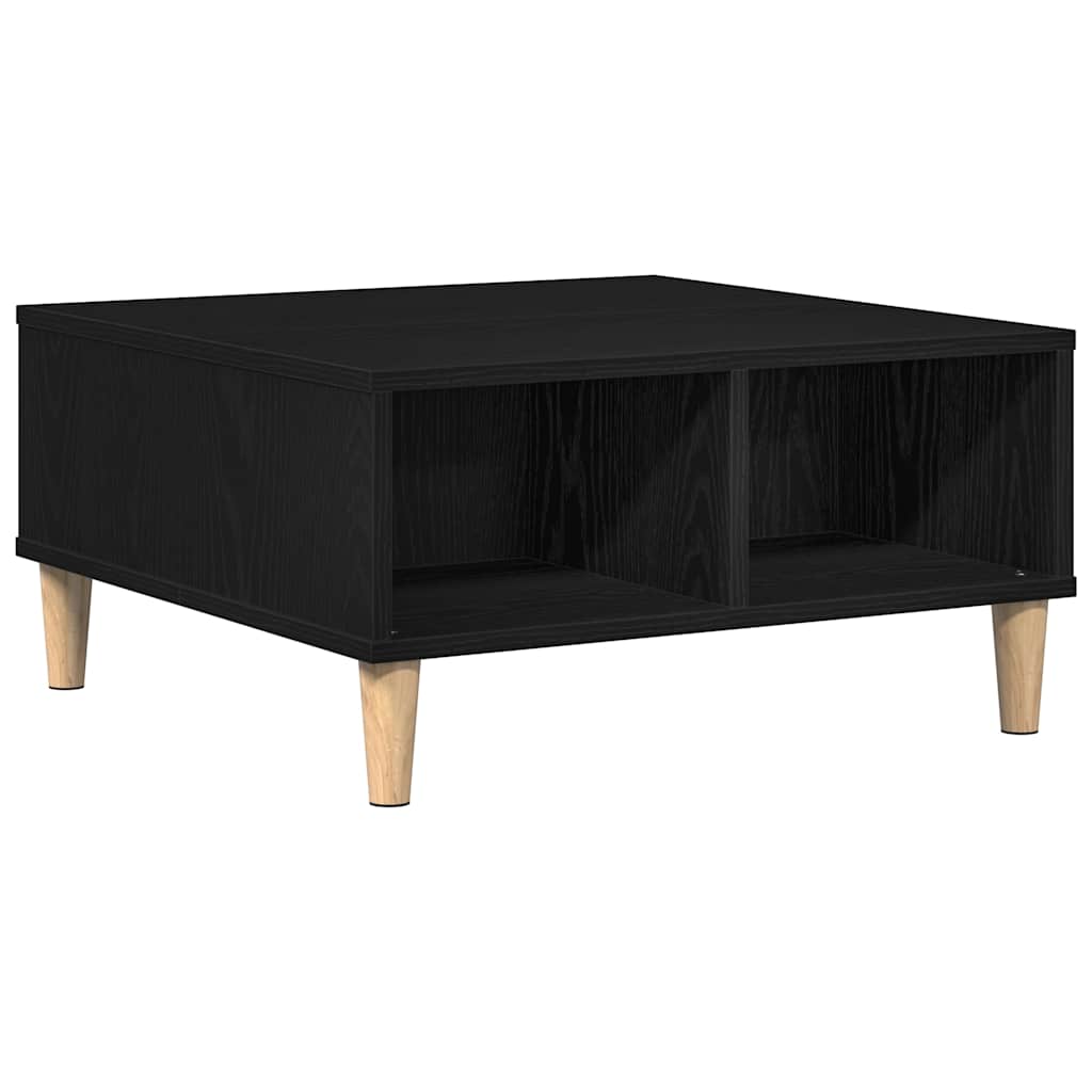 Kava Stol Crni hrast 60 x 60 x 30 cm Konstruirano drvo