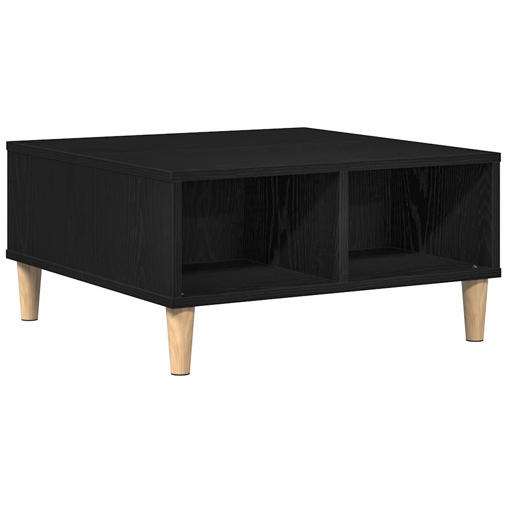 Kava Stol Crni hrast 60 x 60 x 30 cm Konstruirano drvo
