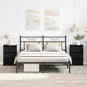 Noćni ormar s ladicama 2 pcs Crni hrast 40 x 35 x 62,5 cm