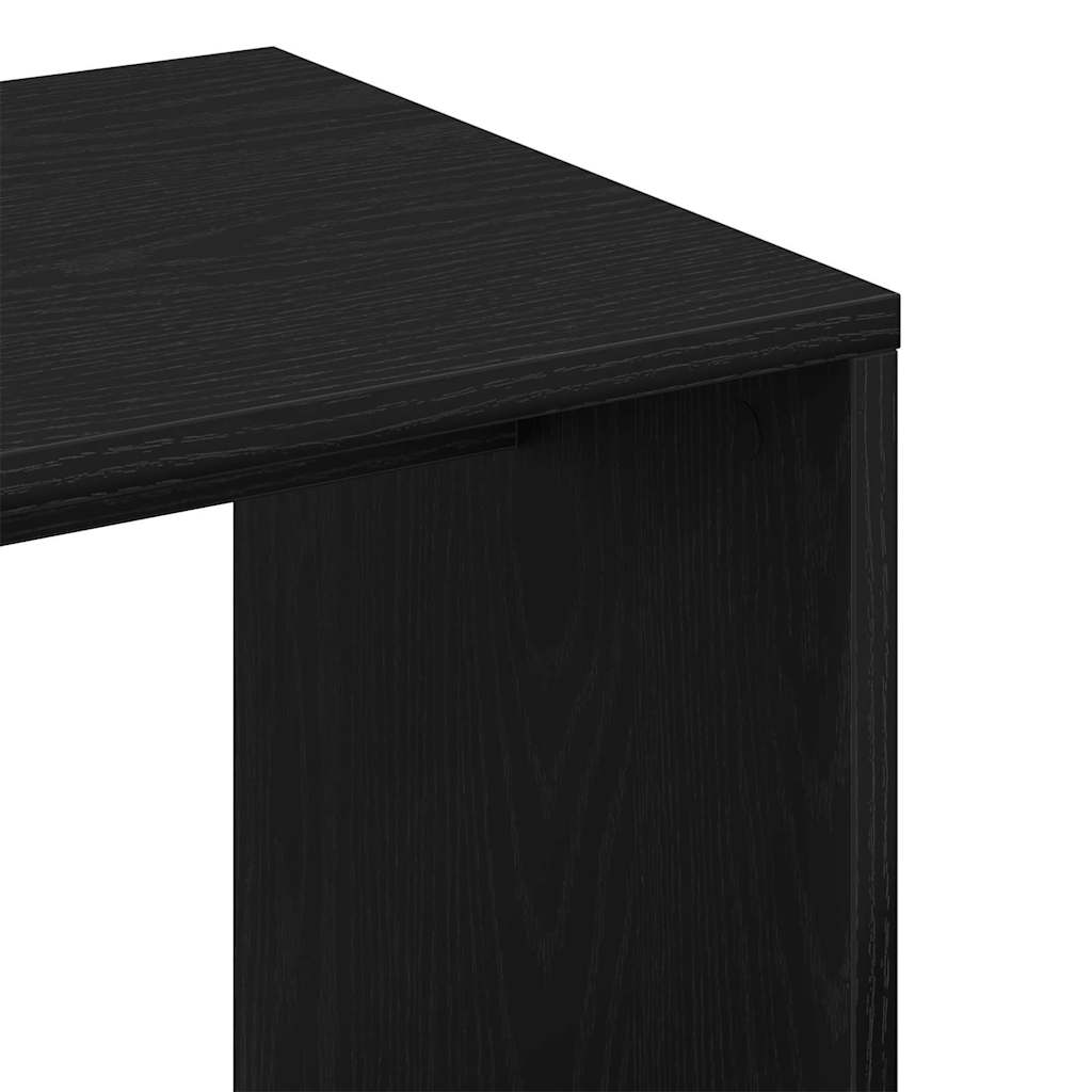 Bocni stol Crni hrast 59 x 36 x 38 cm Konstruirano drvo