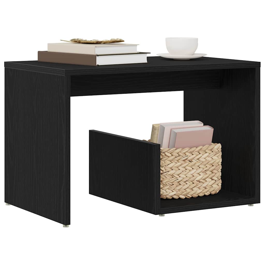 Bocni stol Crni hrast 59 x 36 x 38 cm Konstruirano drvo