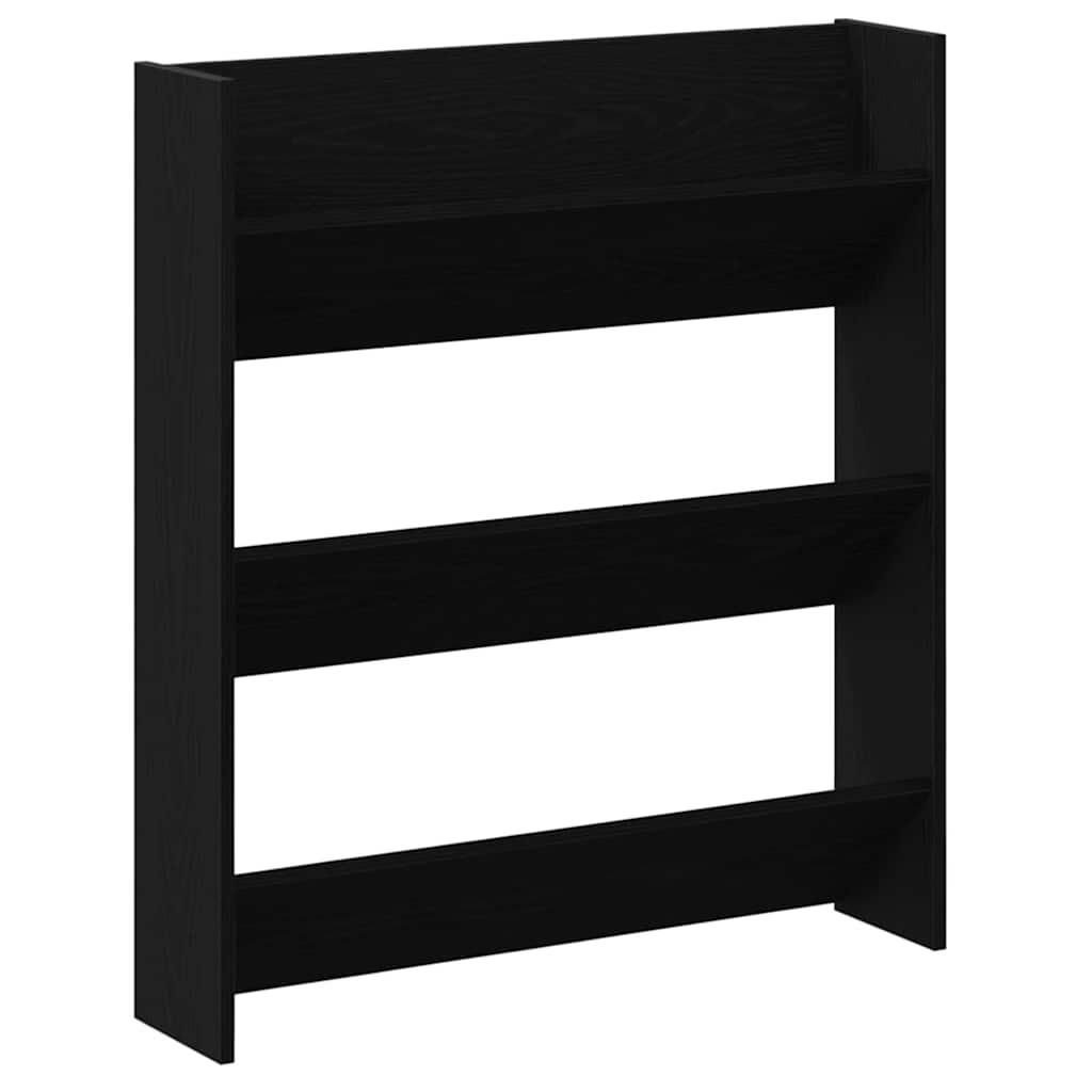 Ormar za cipele Crni hrast 80 x 18 x 90 cm Konstruirano drvo