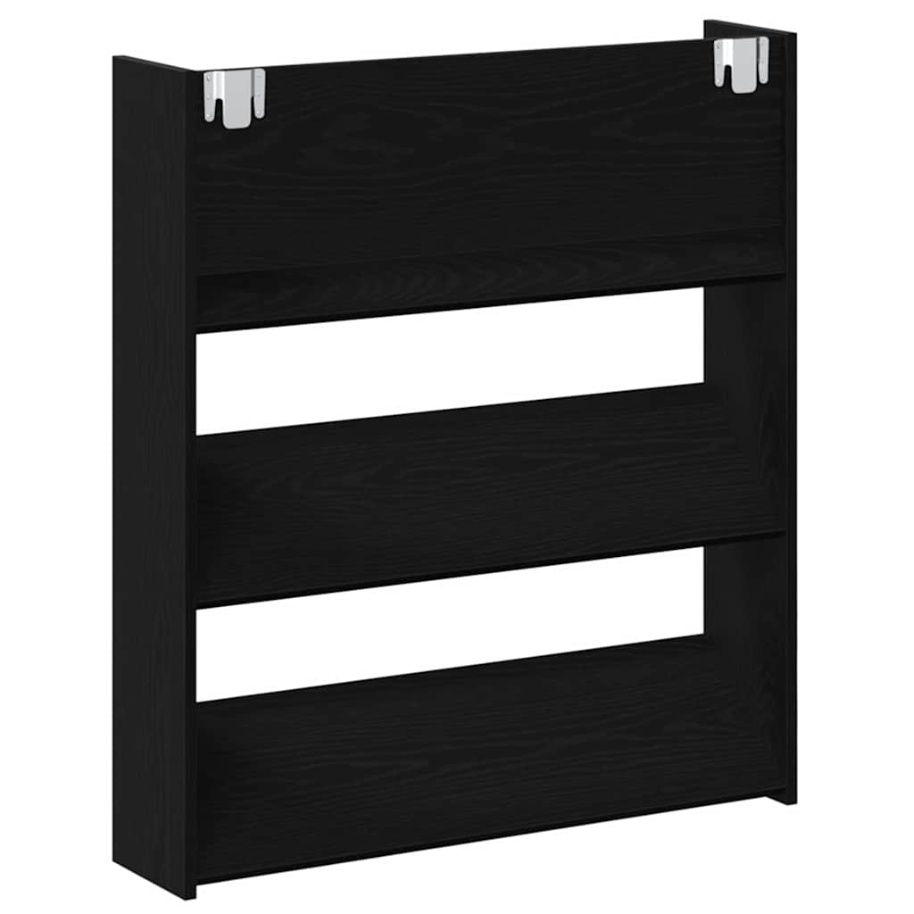 Ormar za cipele Crni hrast 80 x 18 x 90 cm Konstruirano drvo