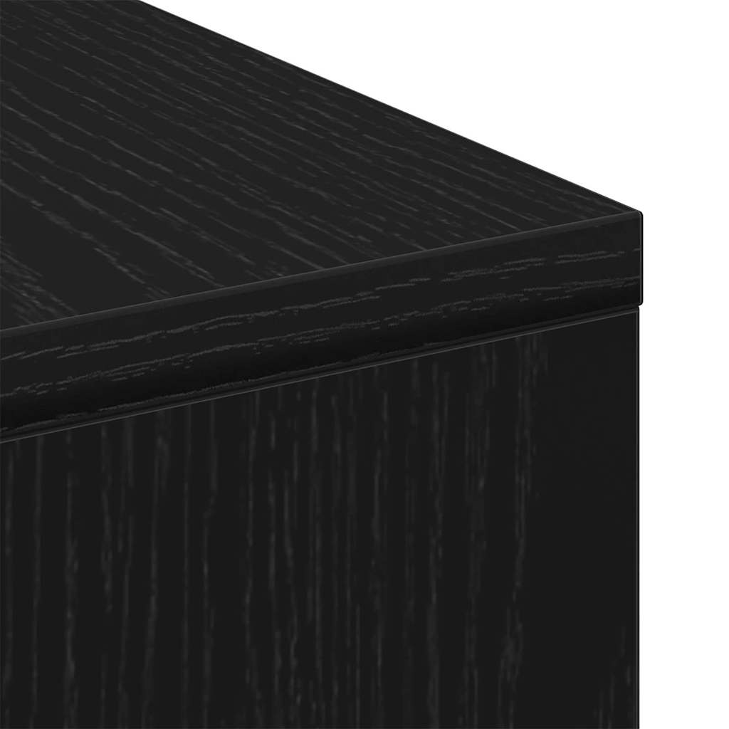 Kava Stol Crni hrast 90 x 90 x 28 cm Konstruirano drvo