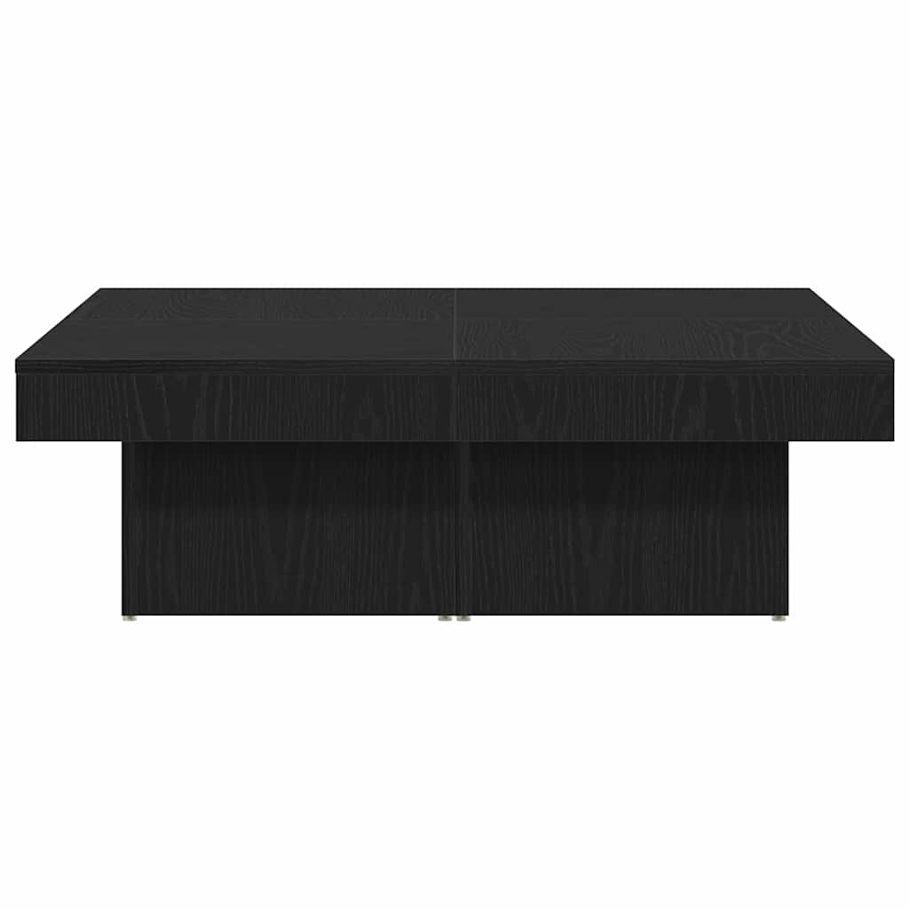 Kava Stol Crni hrast 90 x 90 x 28 cm Konstruirano drvo