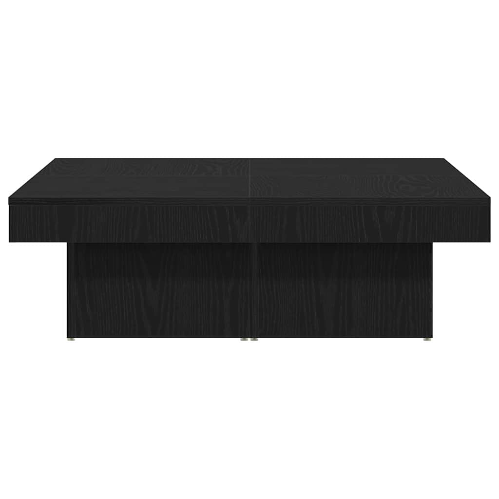 Kava Stol Crni hrast 90 x 90 x 28 cm Konstruirano drvo