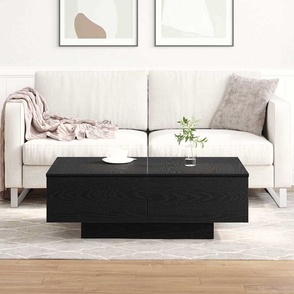 Kava Stol Crni hrast 90 x 60 x 31 cm Konstruirano drvo