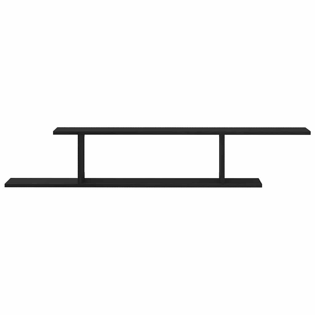 Polica za TV koja se montira na zid Crni hrast 125 x 18 x 23 cm