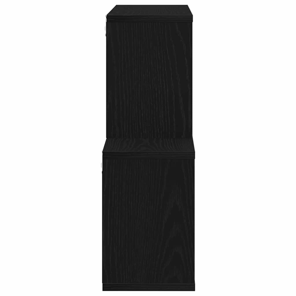 Polica na zidu Crni hrast 76 x 15 x 53 cm Konstruirano drvo