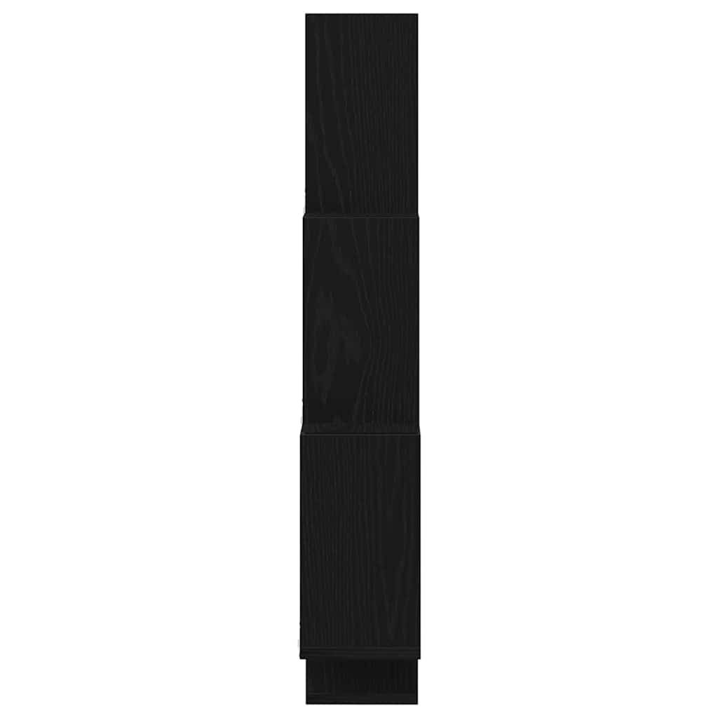 Polica na zidu Crni hrast 78 x 15 x 93 cm Konstruirano drvo