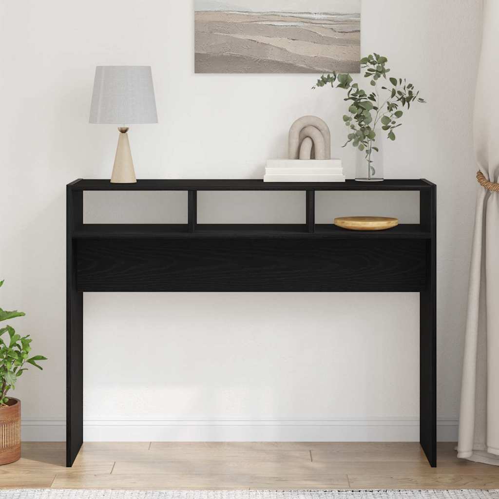 Konzolni Stol Crni hrast 105 x 30 x 80 cm Konstruirano drvo
