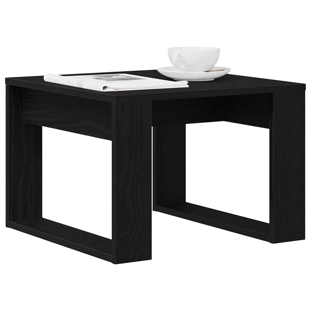Kava Stol Crni hrast 50 x 50 x 35 cm Konstruirano drvo