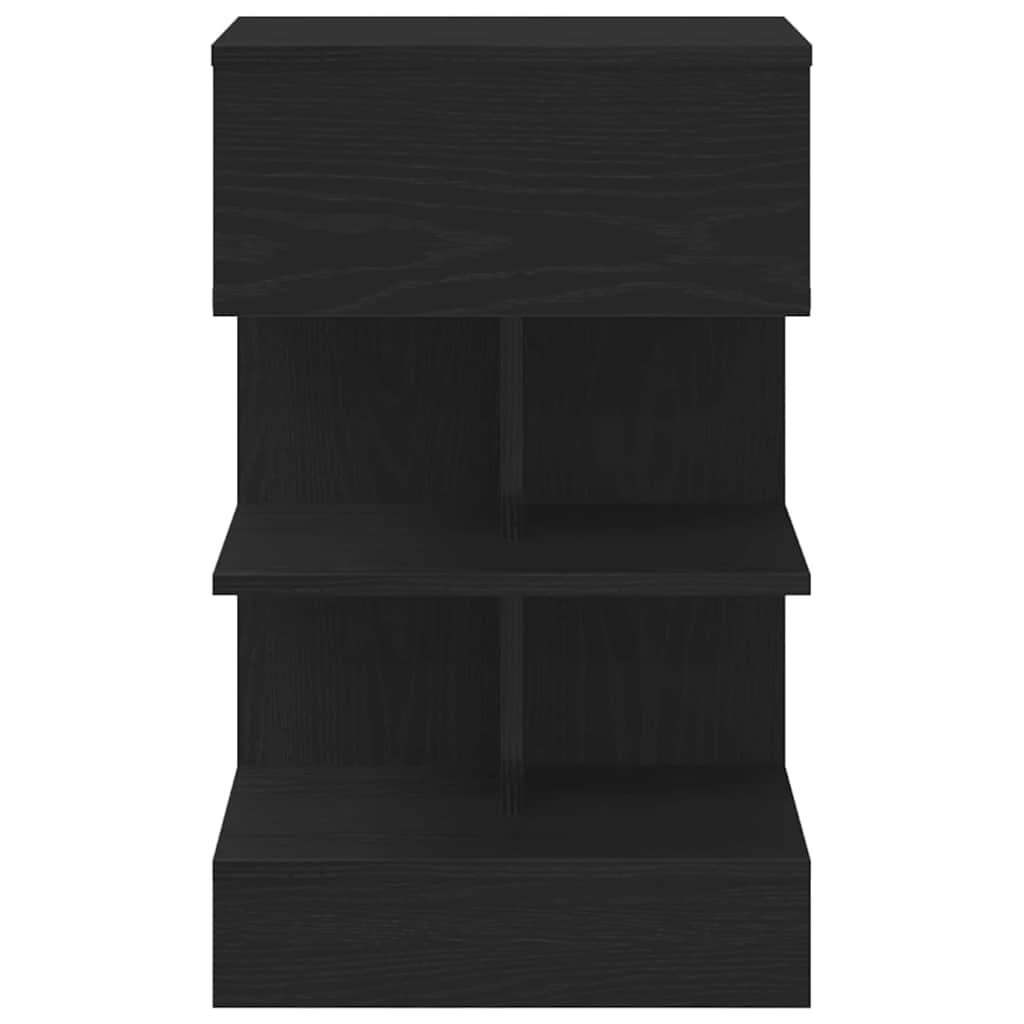 Noćni ormar 2 pcs Crni hrast 40 x 35 x 65 cm Konstruirano drvo
