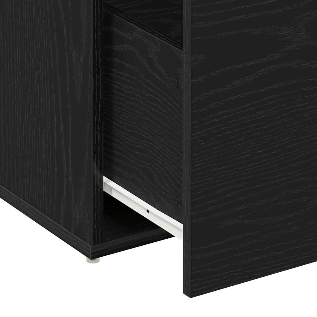 Klupa za hodnik Crni hrast 80 x 40 x 45 cm Konstruirano drvo