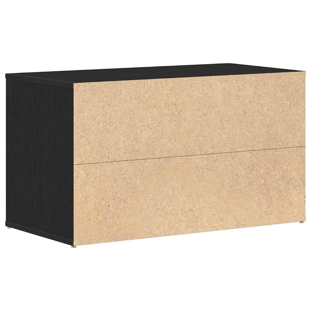 Klupa za hodnik Crni hrast 80 x 40 x 45 cm Konstruirano drvo