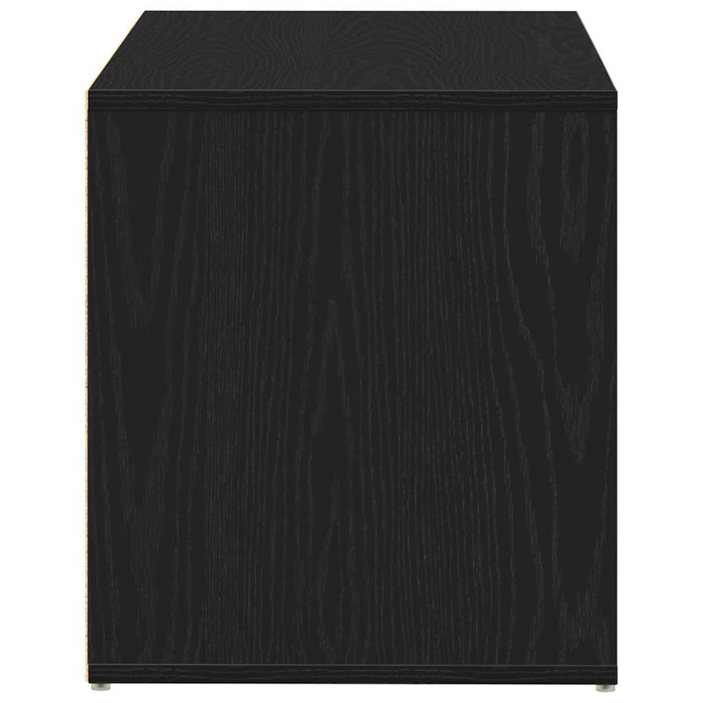 Klupa za hodnik Crni hrast 80 x 40 x 45 cm Konstruirano drvo