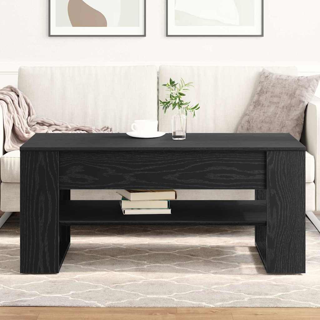Kava Stol Crni hrast 102 x 55 x 45 cm Konstruirano drvo
