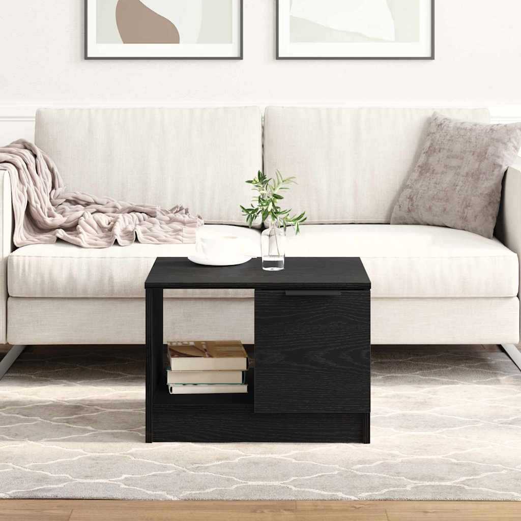 Kava Stol Crni hrast 50 x 50 x 36 cm Konstruirano drvo