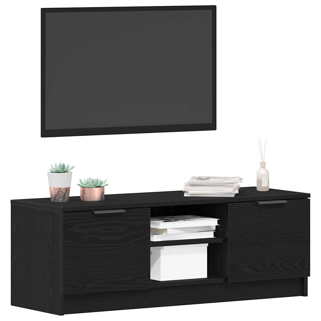 TV ormar Crni hrast 102 x 32 x 35.5 cm Konstruirano drvo