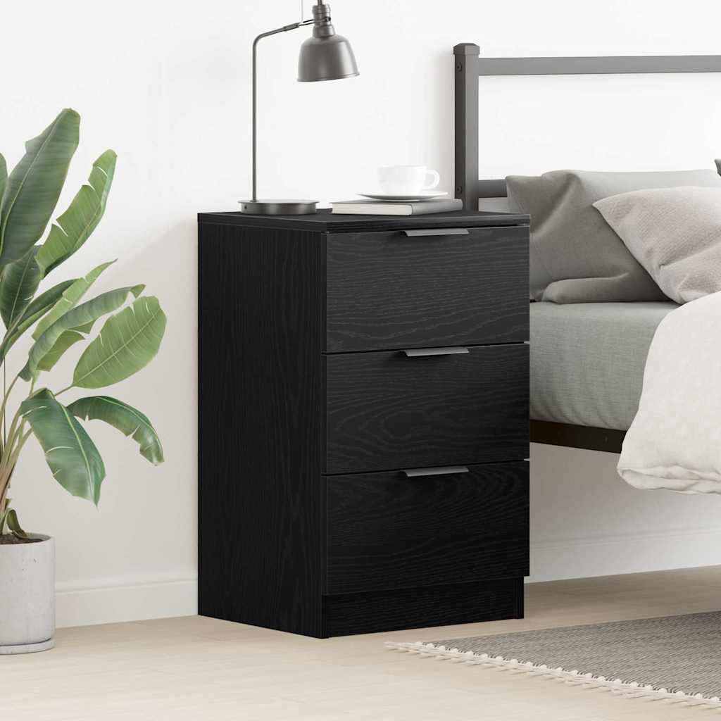 Noćni ormar Crni hrast 40 x 65 x 65 cm Konstruirano drvo