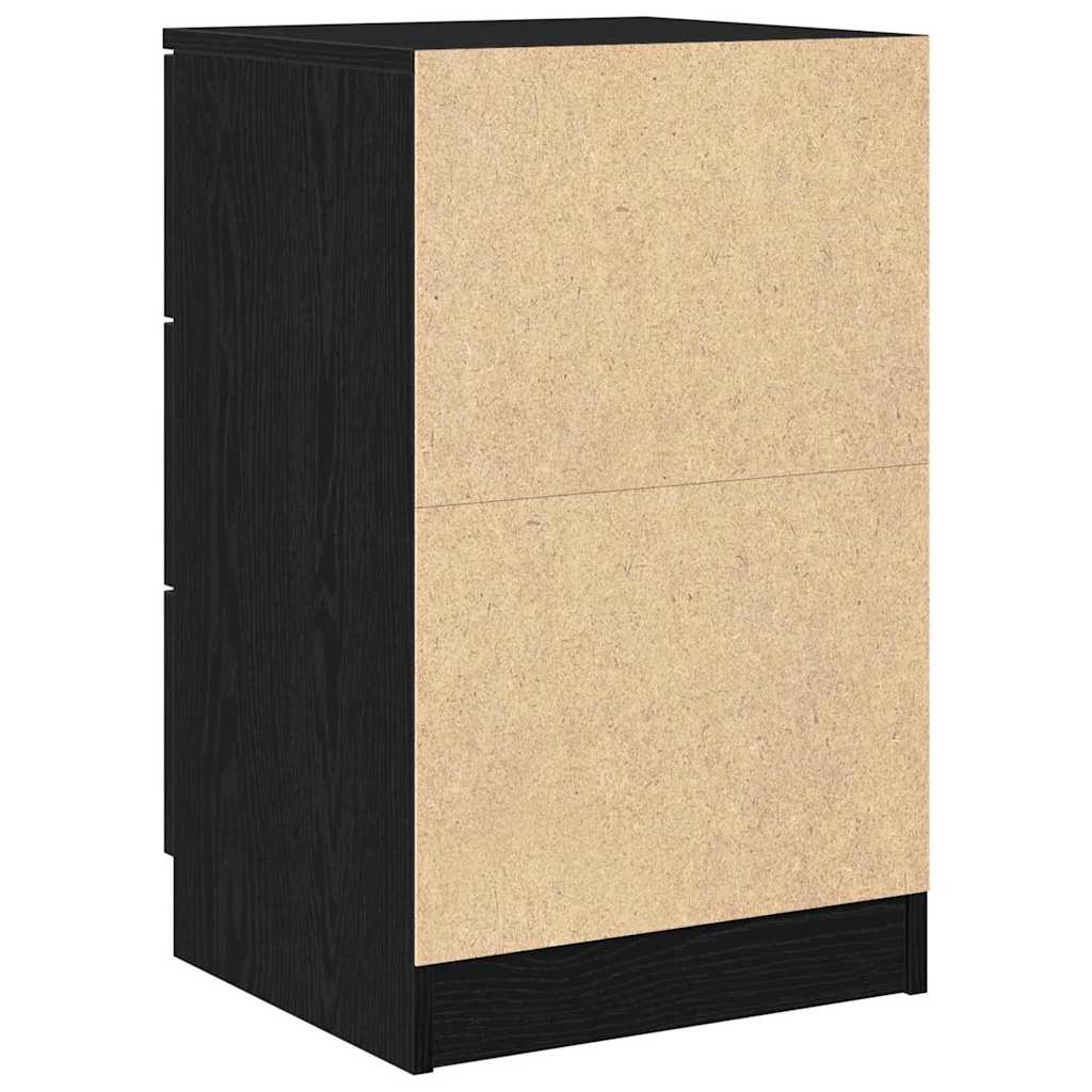 Noćni ormar Crni hrast 40 x 65 x 65 cm Konstruirano drvo