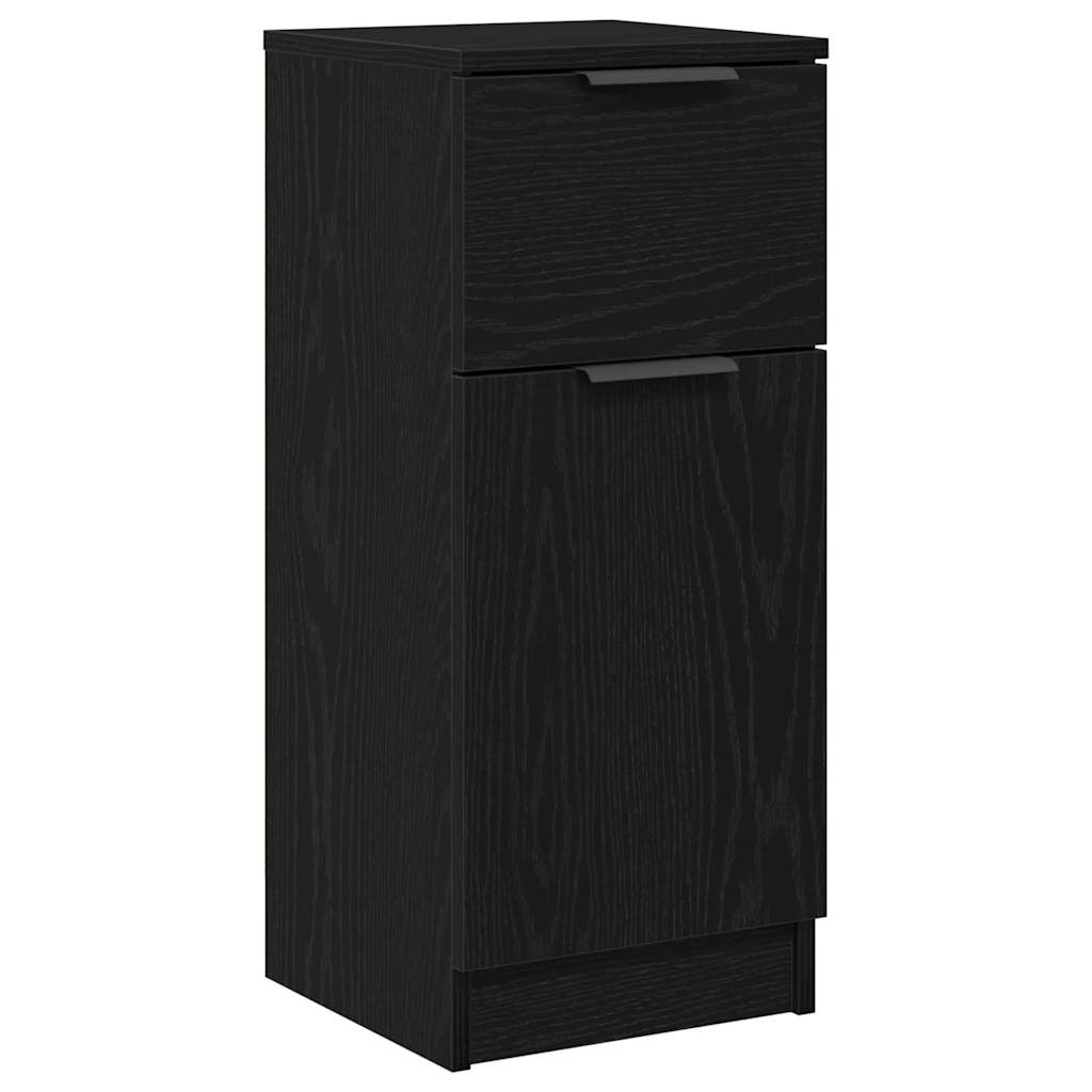 Kreveta 2 pcs Crni hrast 30 x 30 x 70 cm Konstruirano drvo