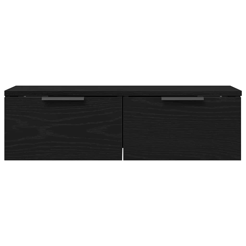 Ormar za Zid Zidne Crni hrast 68 x 30 x 20 cm Konstruirano drvo