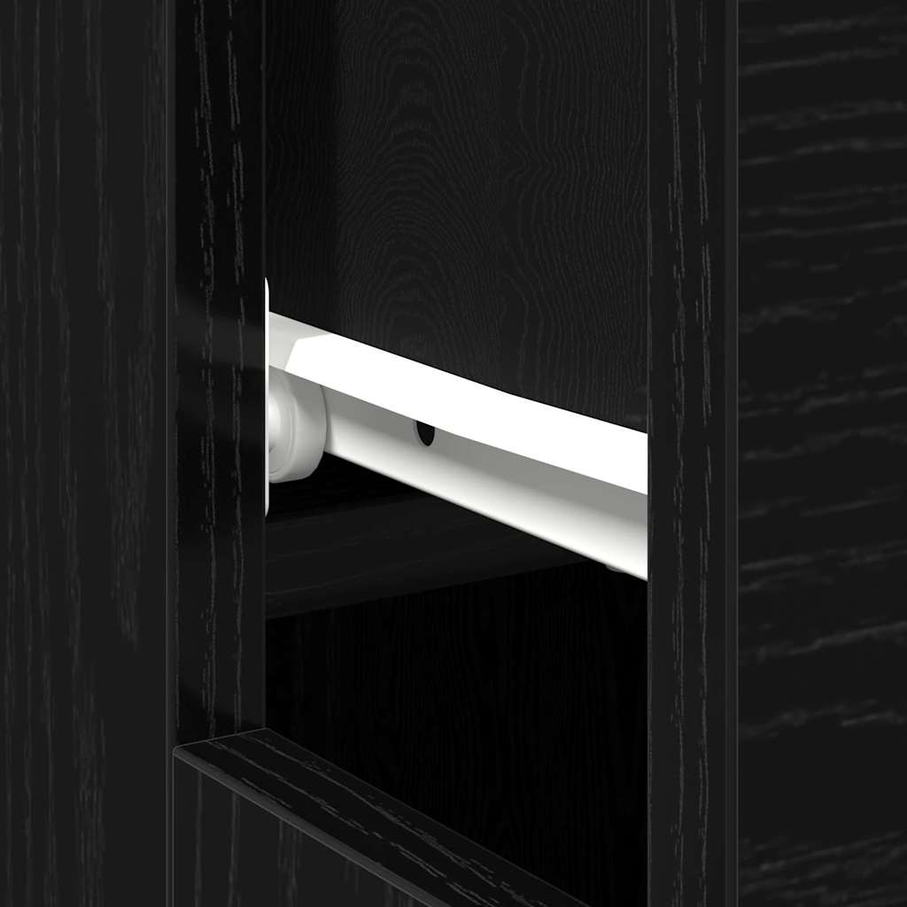 Stol s ladicama Crni hrast 100 x 50 x 75 cm Konstruirano drvo