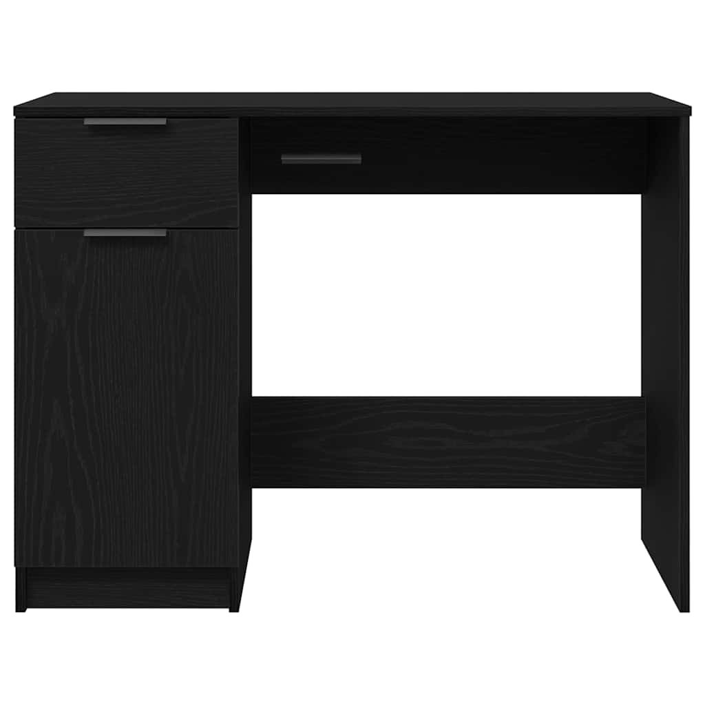 Stol s ladicama Crni hrast 100 x 50 x 75 cm Konstruirano drvo