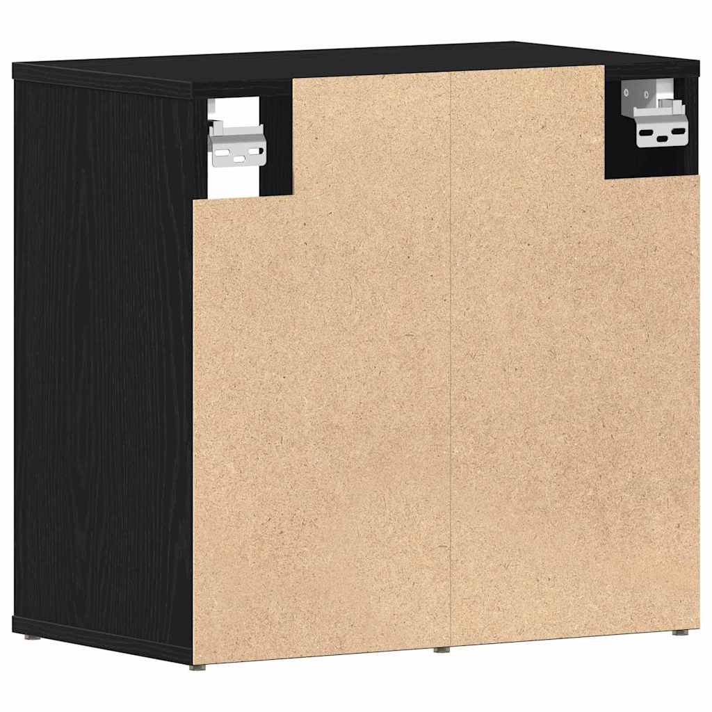 Ormar za cipele s policom 2 pcs Crni hrast 52 x 30 x 50,5 cm