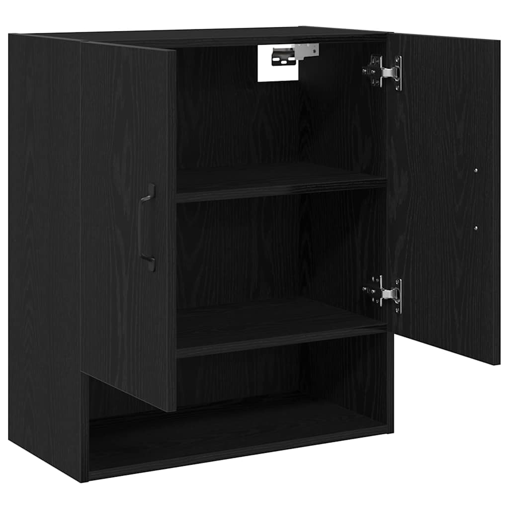 Ormar za Zid Zidne Crni hrast 60 x 30 x 70 cm Konstruirano drvo