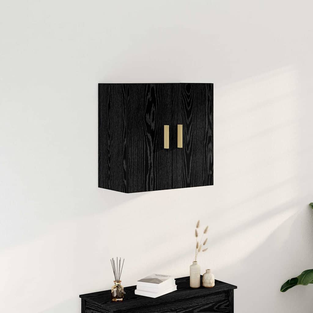 Ormar za Zid Zidne Crni hrast 60 x 30 x 60 cm Konstruirano drvo