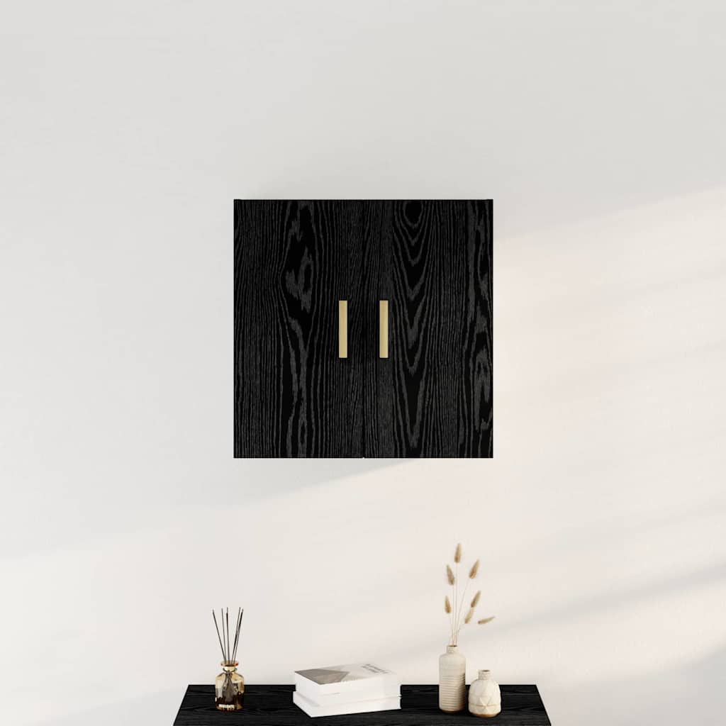 Ormar za Zid Zidne Crni hrast 60 x 30 x 60 cm Konstruirano drvo