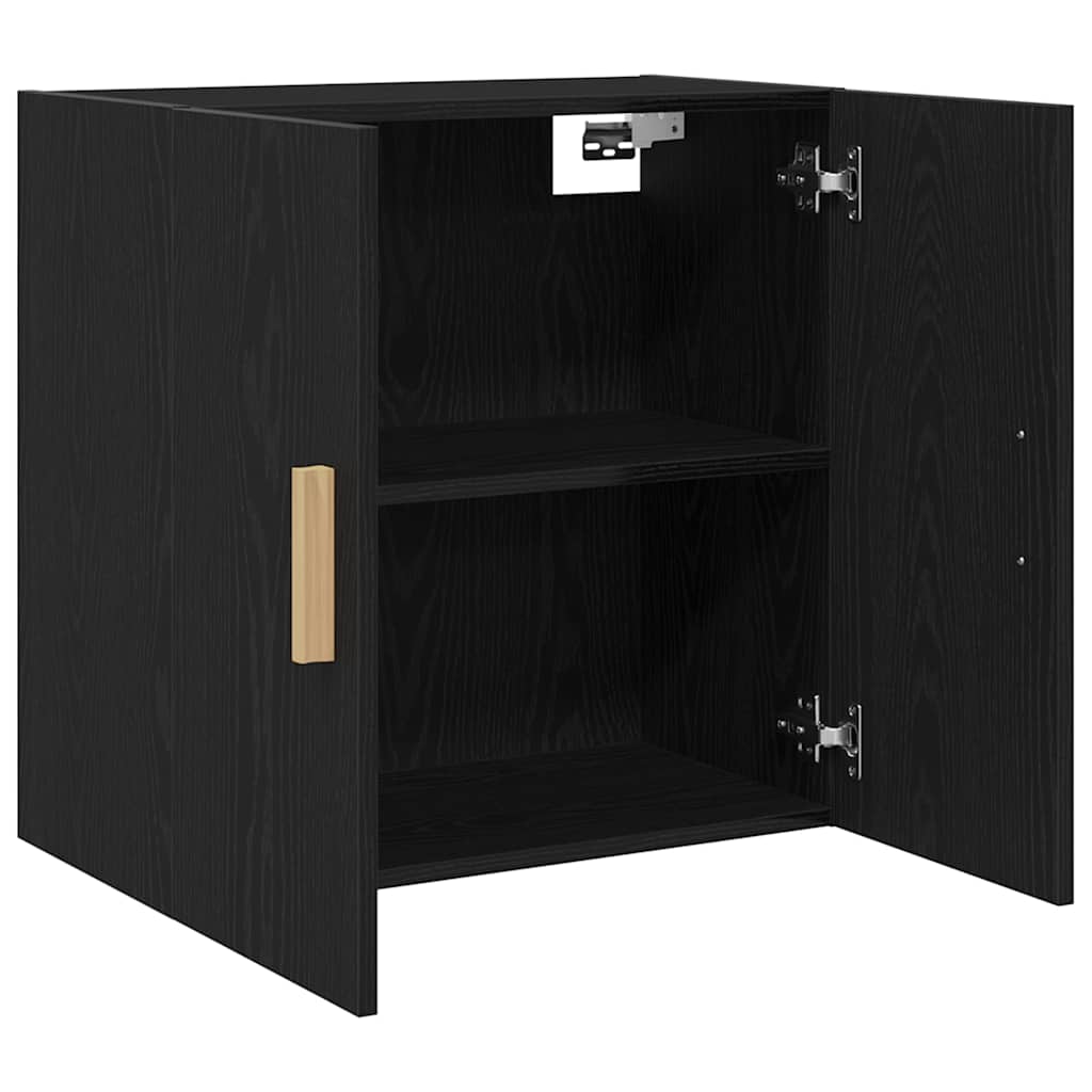 Ormar za Zid Zidne Crni hrast 60 x 30 x 60 cm Konstruirano drvo