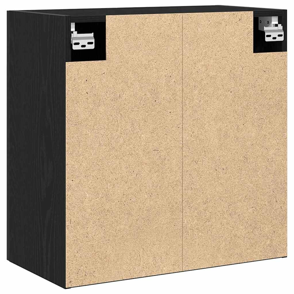 Ormar za Zid Zidne Crni hrast 60 x 30 x 60 cm Konstruirano drvo
