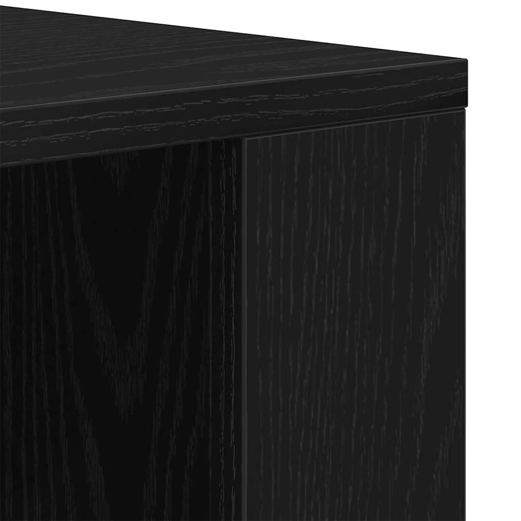 Ormar za Zid Zidne Crni hrast 80 x 33 x 80 cm Konstruirano drvo
