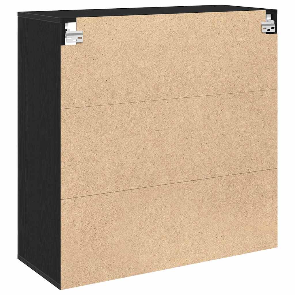 Ormar za Zid Zidne Crni hrast 80 x 33 x 80 cm Konstruirano drvo