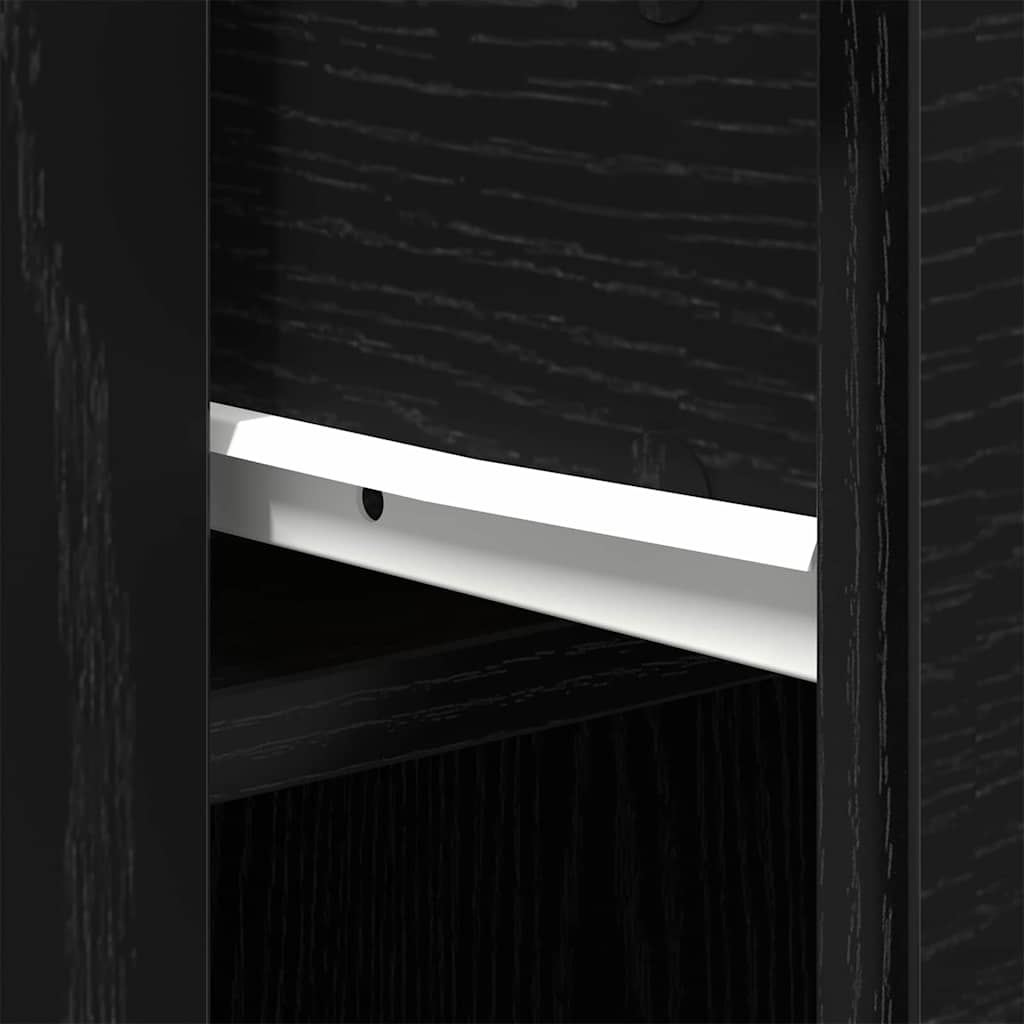 Stol s ladicama Crni hrast 100 x 49 x 74 cm Konstruirano drvo