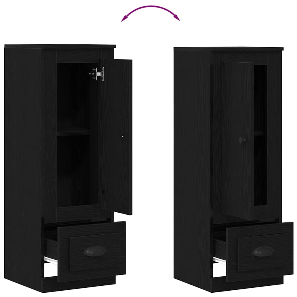 Highboard Crni hrast 36 x 35.5 x 103.5 cm Konstruirano drvo